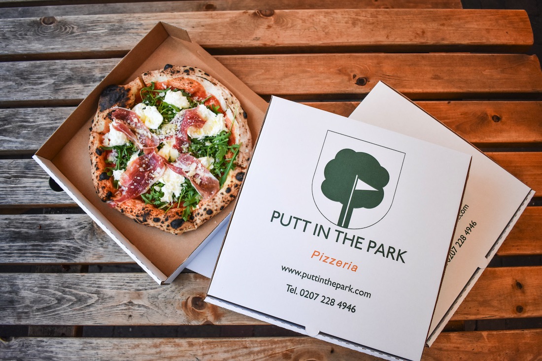 Feature image Putt in The Park pizza