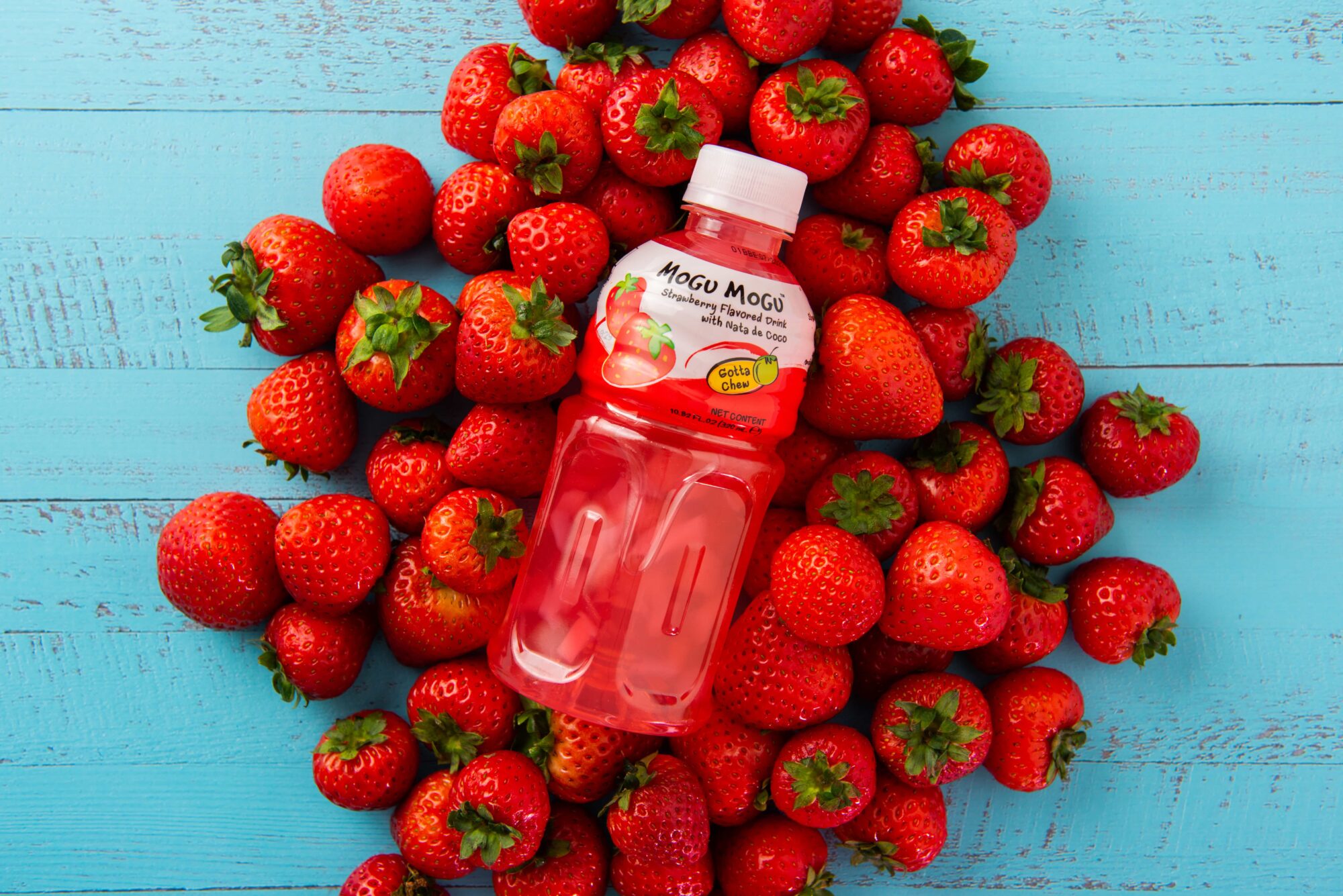 Feature image Mogu Mogu surrounded by strawberries